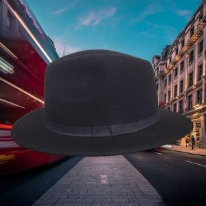 Black Wool Fedora